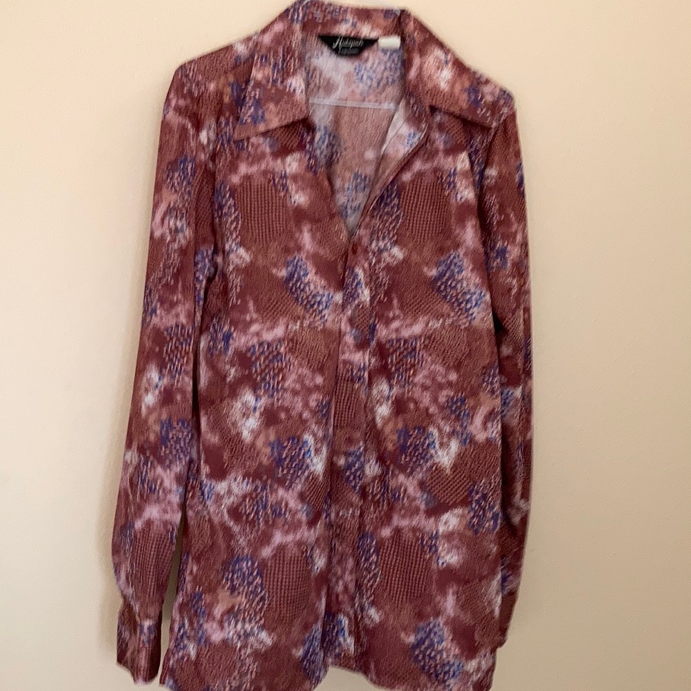 Men’s large vintage 1970’s dress shirt, patterned